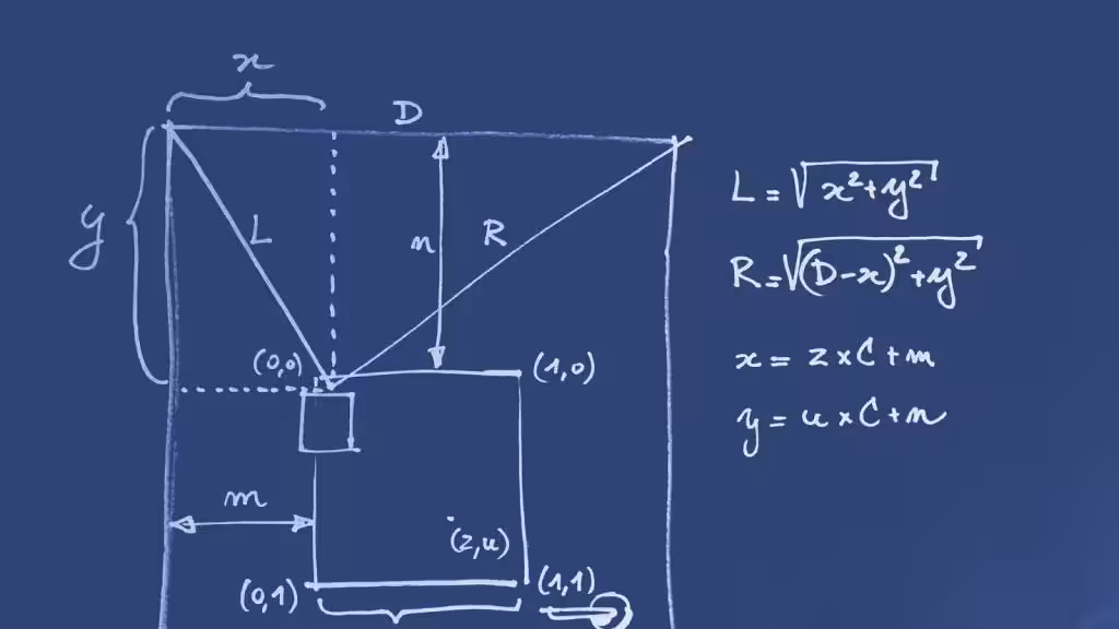 How to Calculate Coordinates in a Vertical Plotter See math