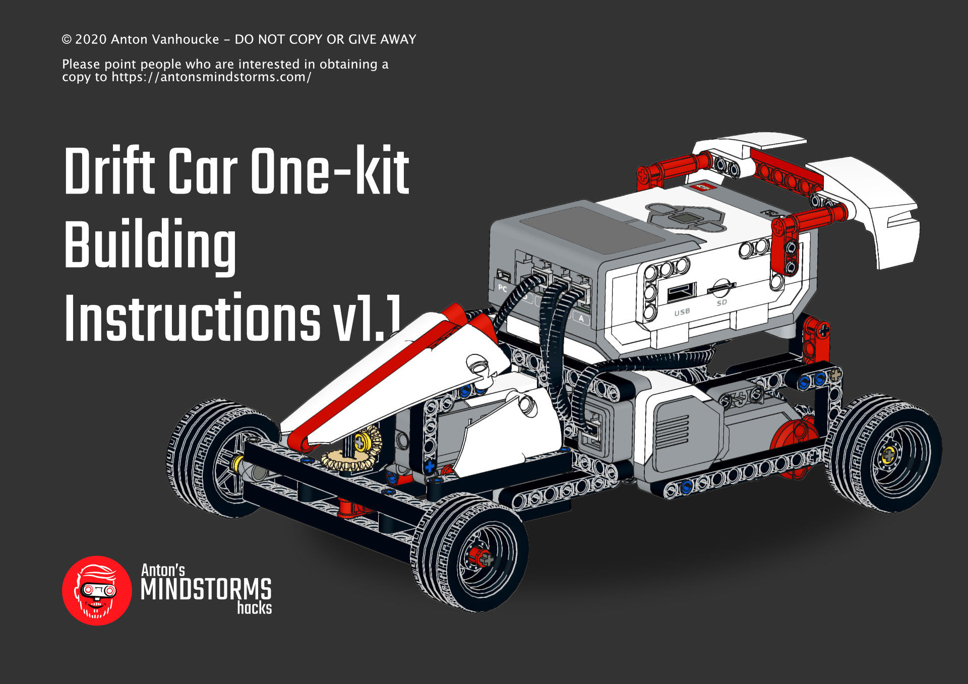 Delegation bibliotekar skyde Building Instructions for LEGO MINDSTORMS Drift Car as 31313 One-Kit