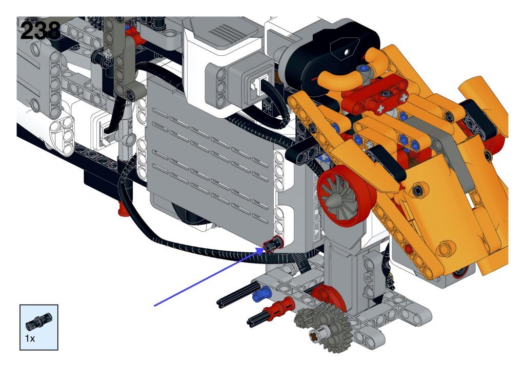 EV3 Catfish building instructions step 234