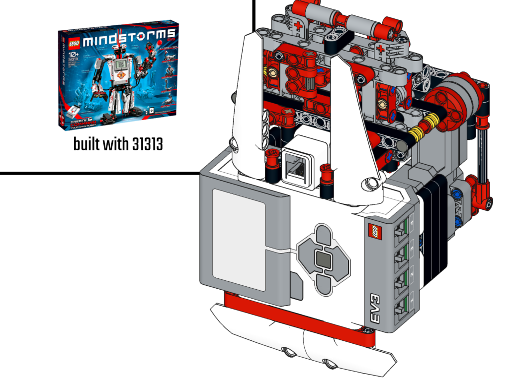 Vertical Plotter L3onardo EV3 Building instructions - 31313 one-kit