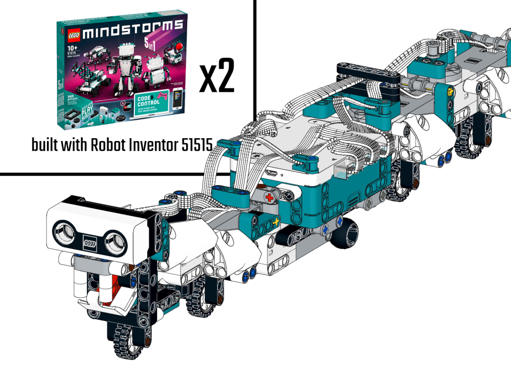 Robot Snake with Multiple 51515 Inventor Sets